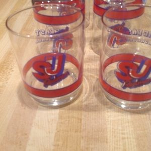 Celebrate St  John’s with Vintage Getty Big East cocktail glasses
